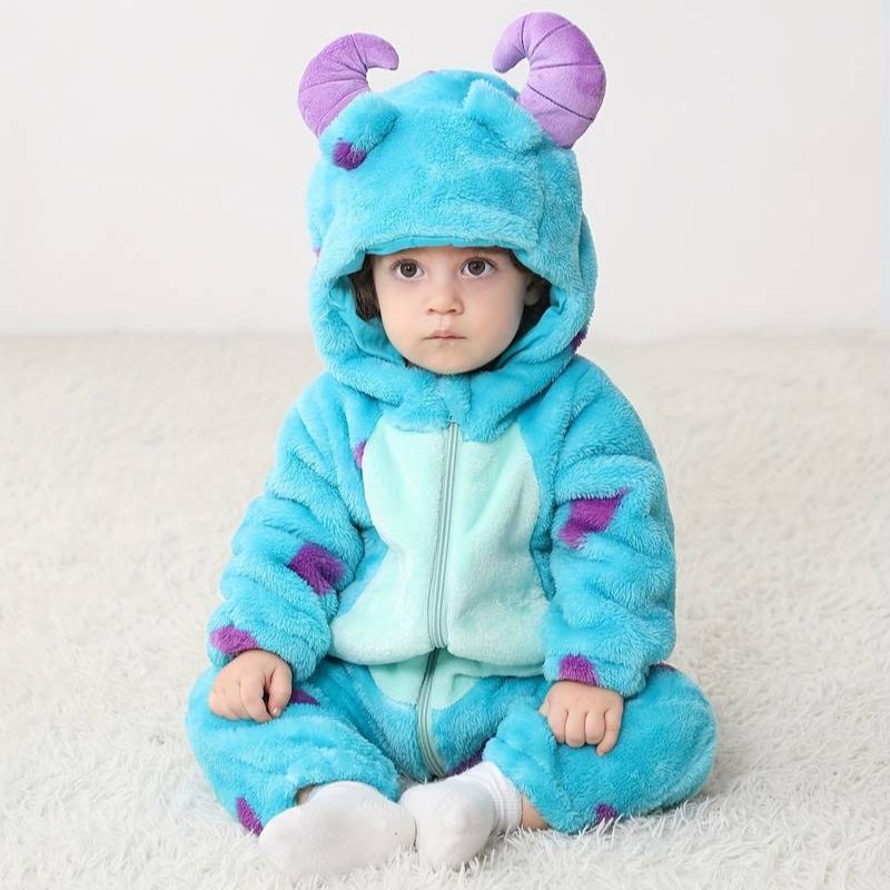 Cozy Critter Jumpsuit – Soft & Snug with Easy Zip Access