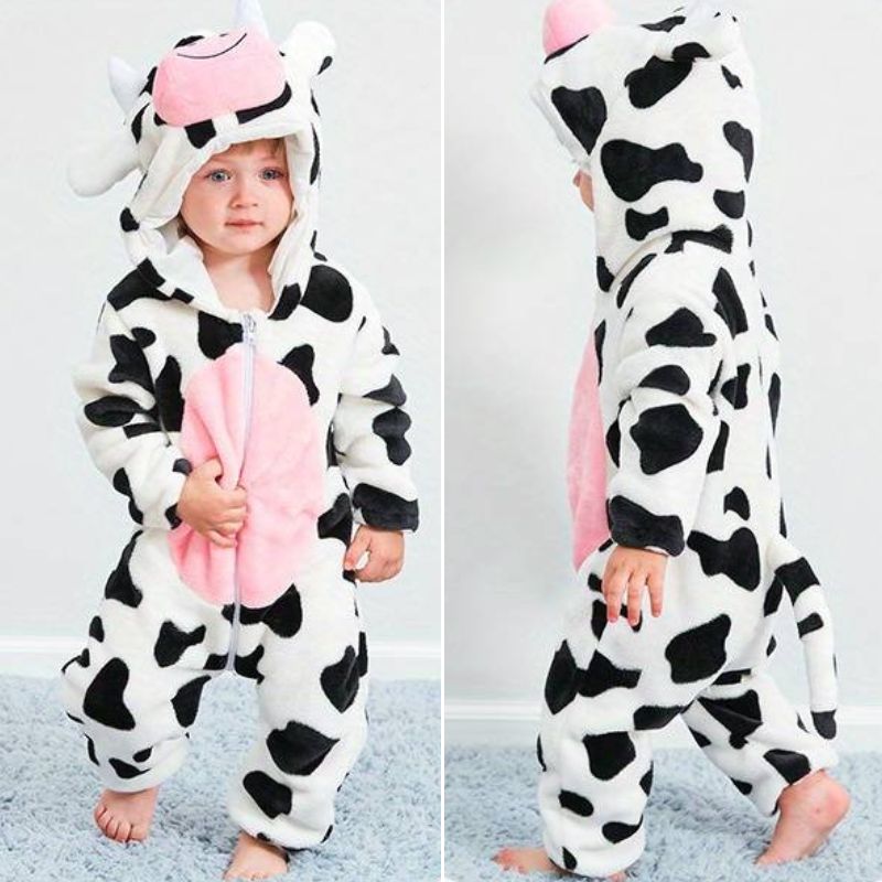 Cozy Critter Jumpsuit – Soft & Snug with Easy Zip Access