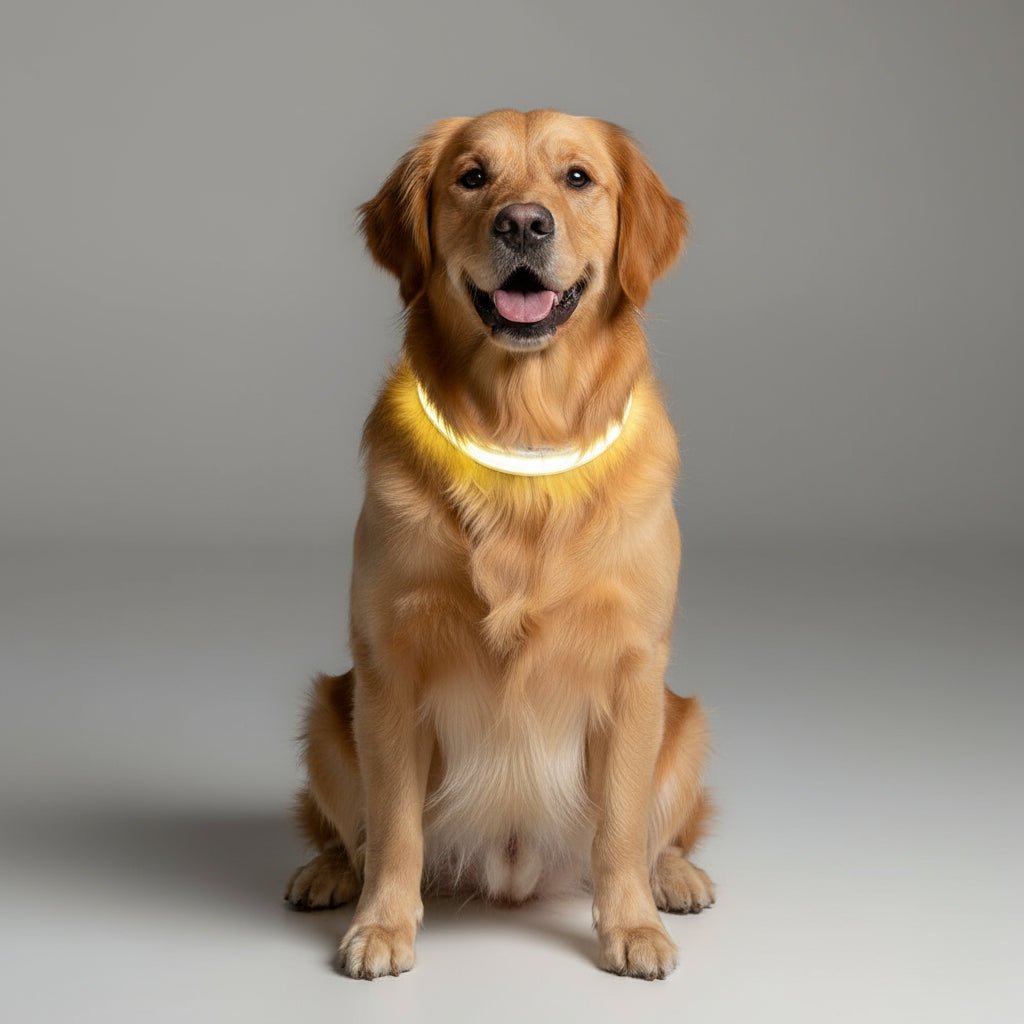 Lighted Dog Leash with USB Recharge & Safety Reflectors