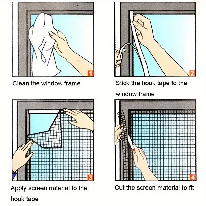 Window Mosquito Screen for Insect Protection and Fresh Air
