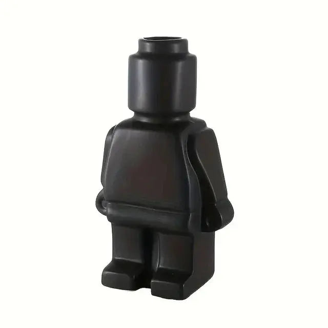 Contemporary Flowerpot Made of Building Blocks
