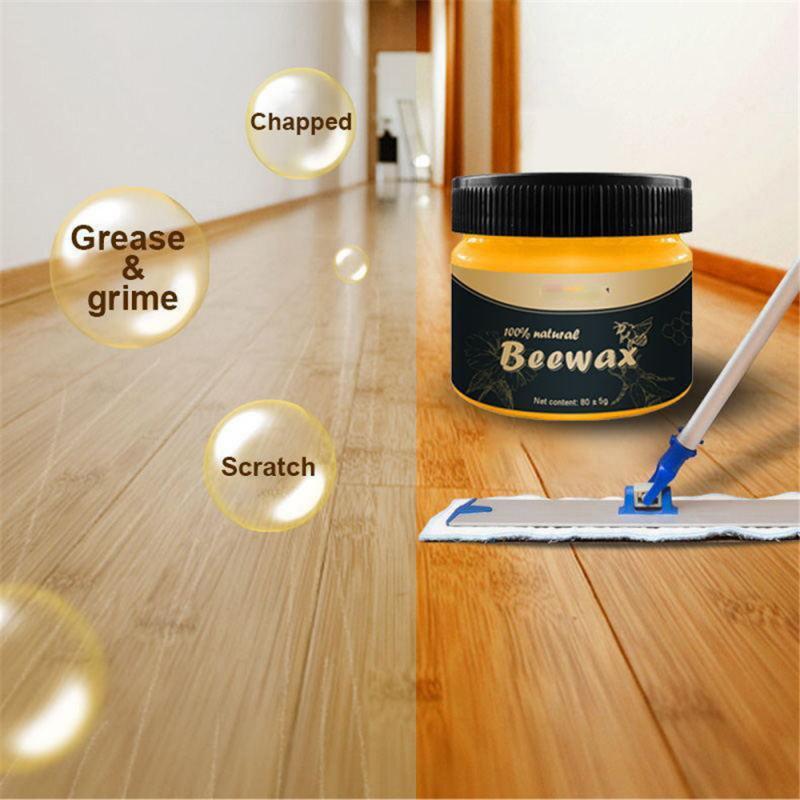 Natural Wood Seasoning Wax with Beeswax for Furniture Restoration