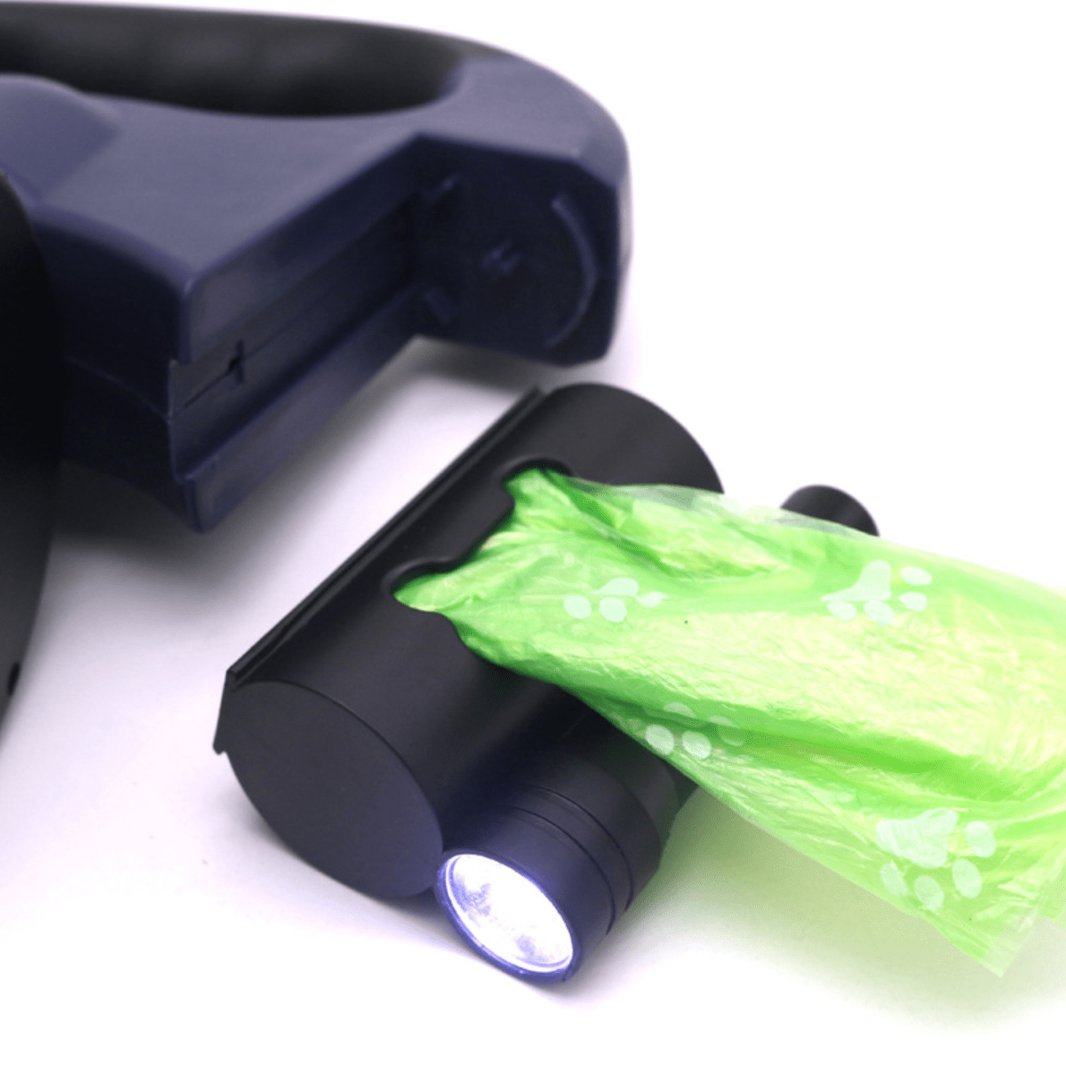 Dual Dog Leash with Flashlight and Tangle-Free Design