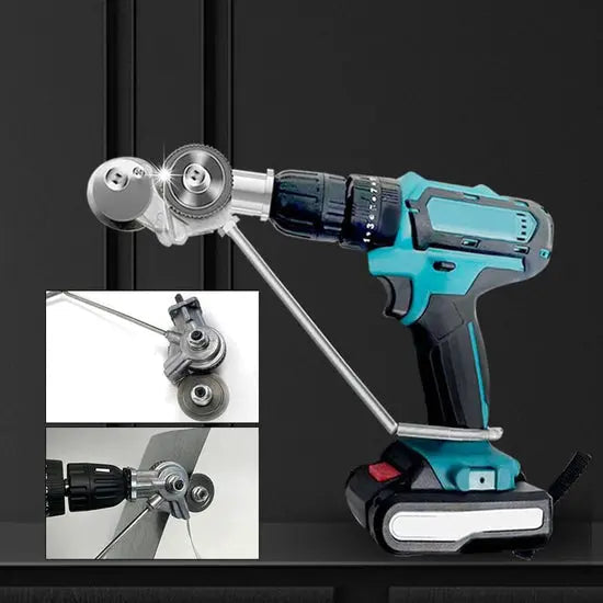 Drill Attachment for Blechnibbler – 360° Rotating Clean Cuts