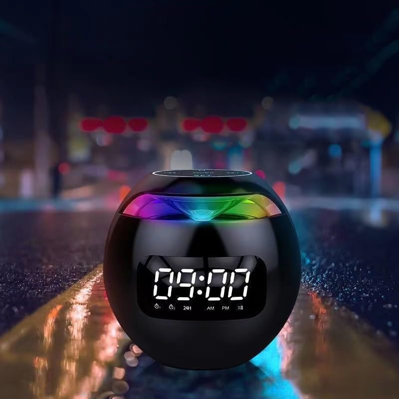 Smart Alarm Clock Speaker with LED Light & Long Battery Life