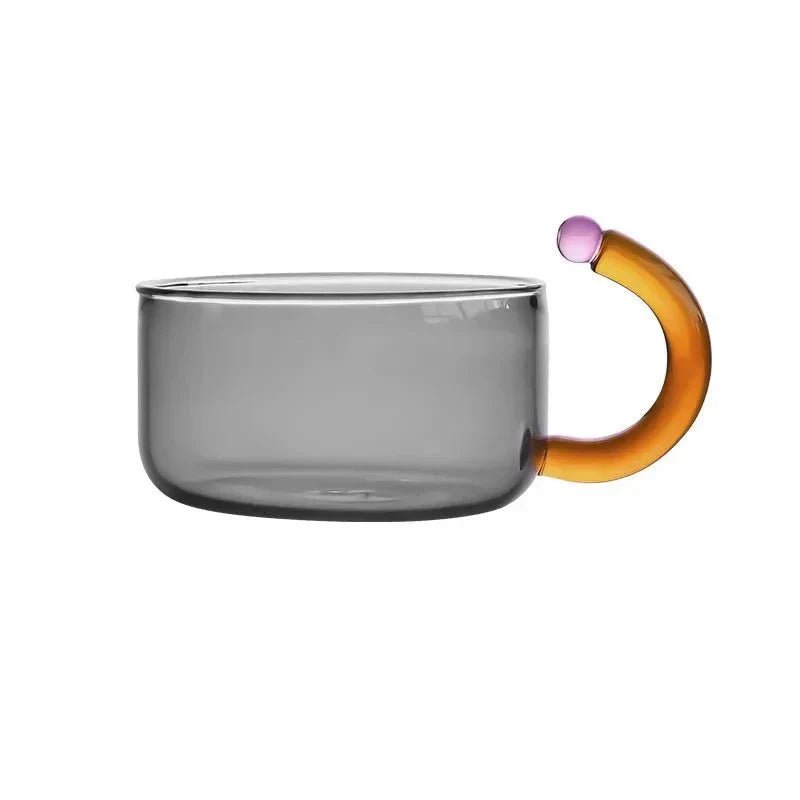 Elegant Clear Glass Teapot and Cup Set with Infuser