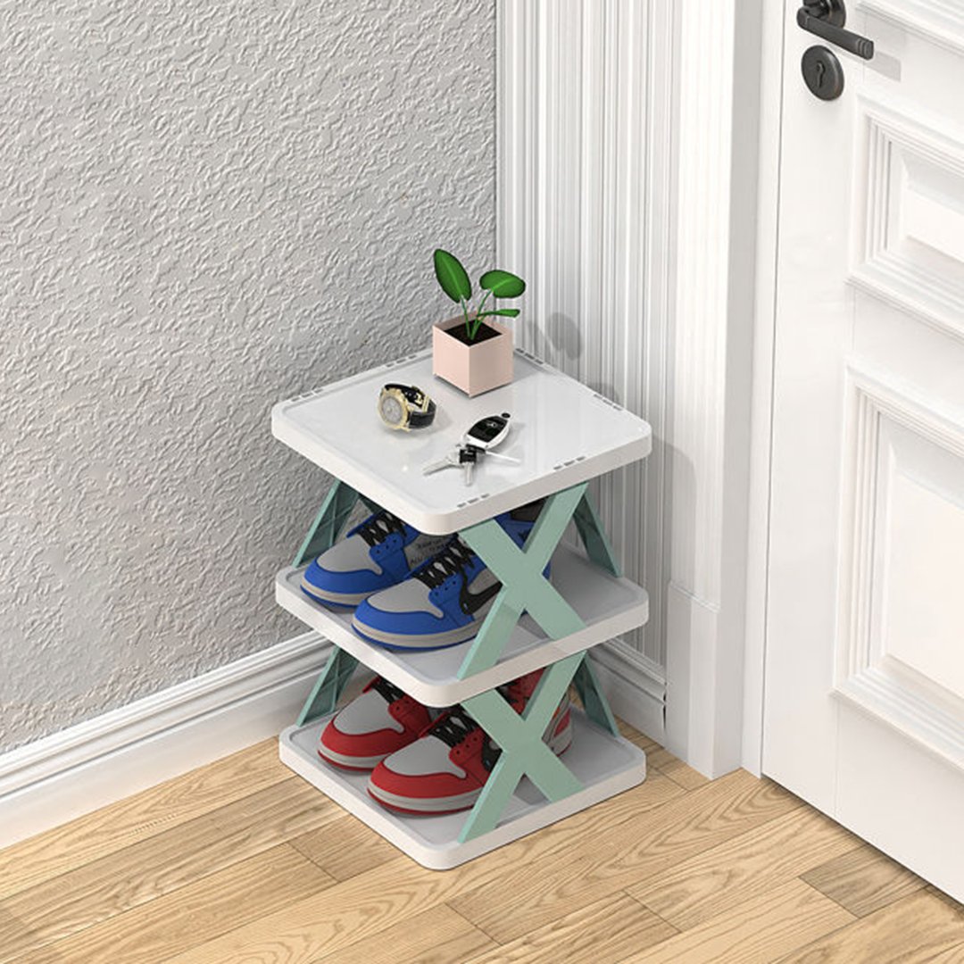 Compact Vertical Shoe Organizer for Efficient Storage