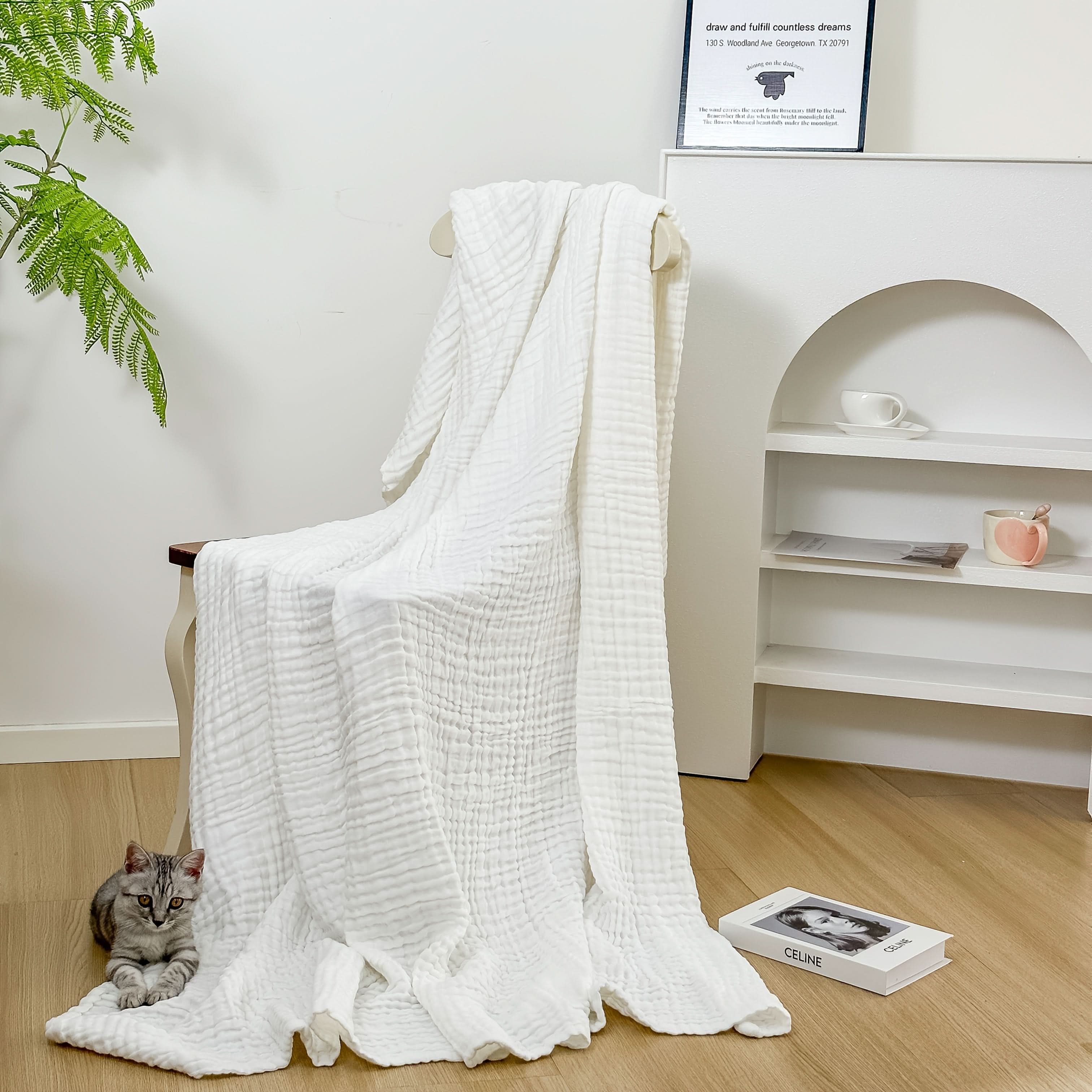 6-Layer Cotton Gauze Blanket for Year-Round Softness and Comfort