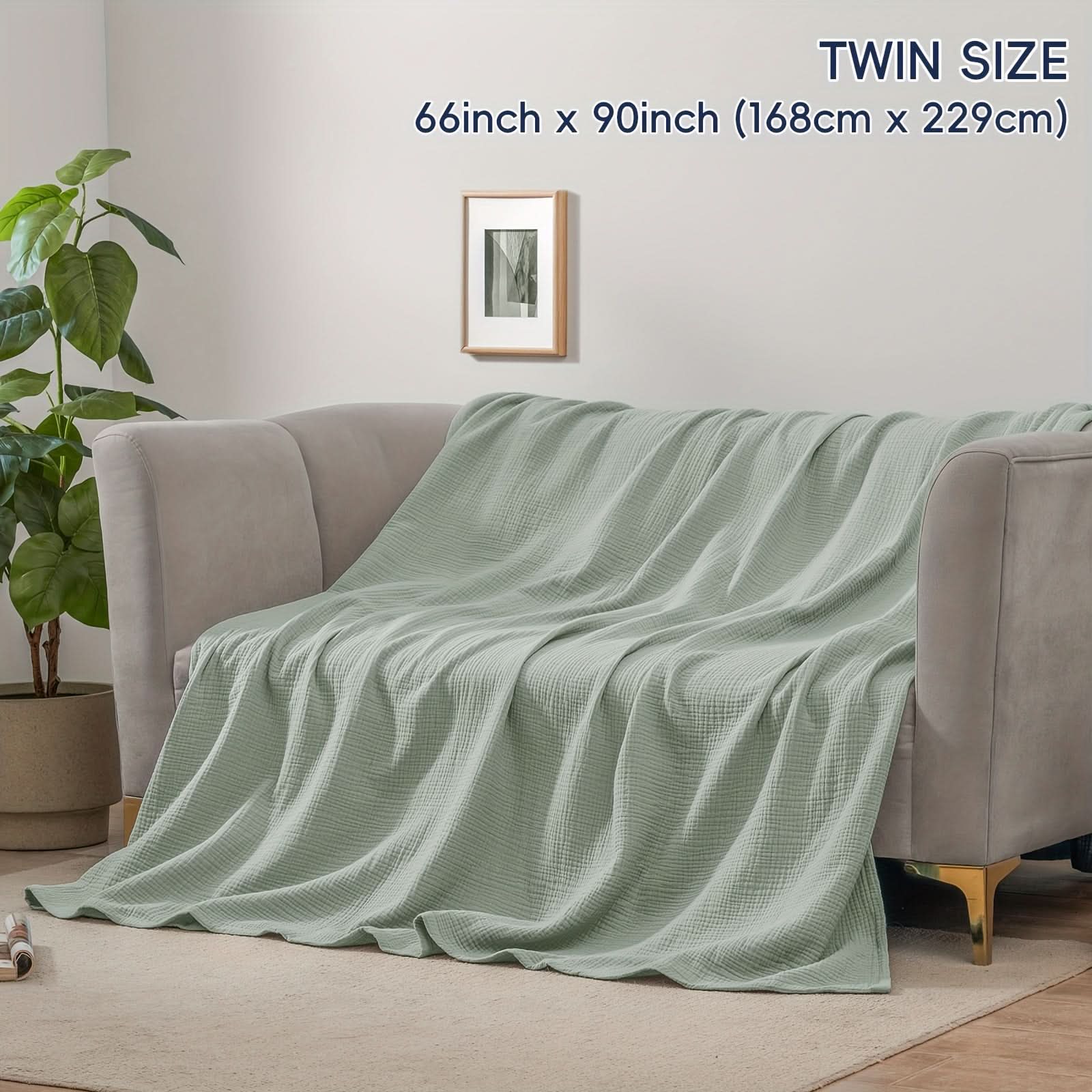 Four-Layer Cotton Blanket for Daily Comfort – Ultra-Soft Fabric