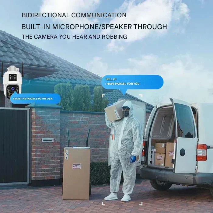 Solar-Powered 4K Security Camera with Wireless Monitoring