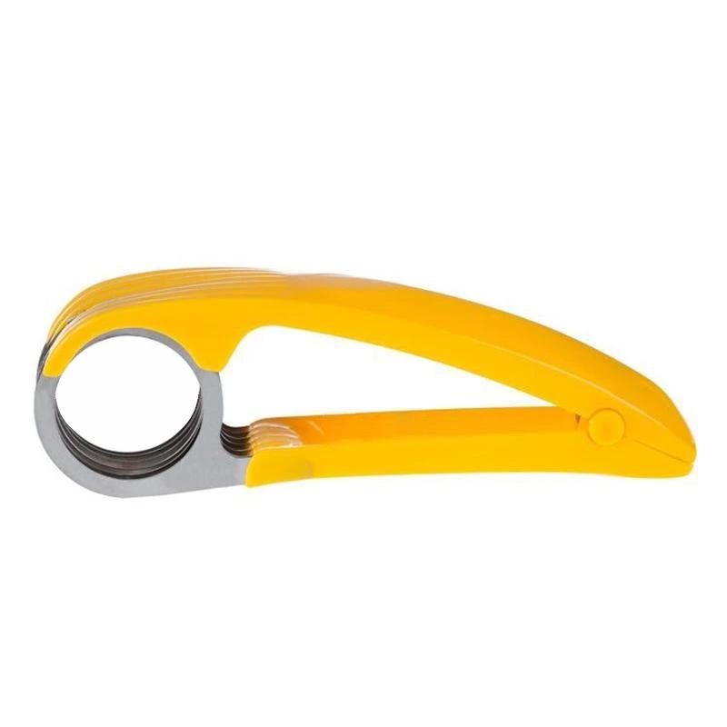 Ergonomic Handheld Slicer for Bananas with Stainless Steel Blades