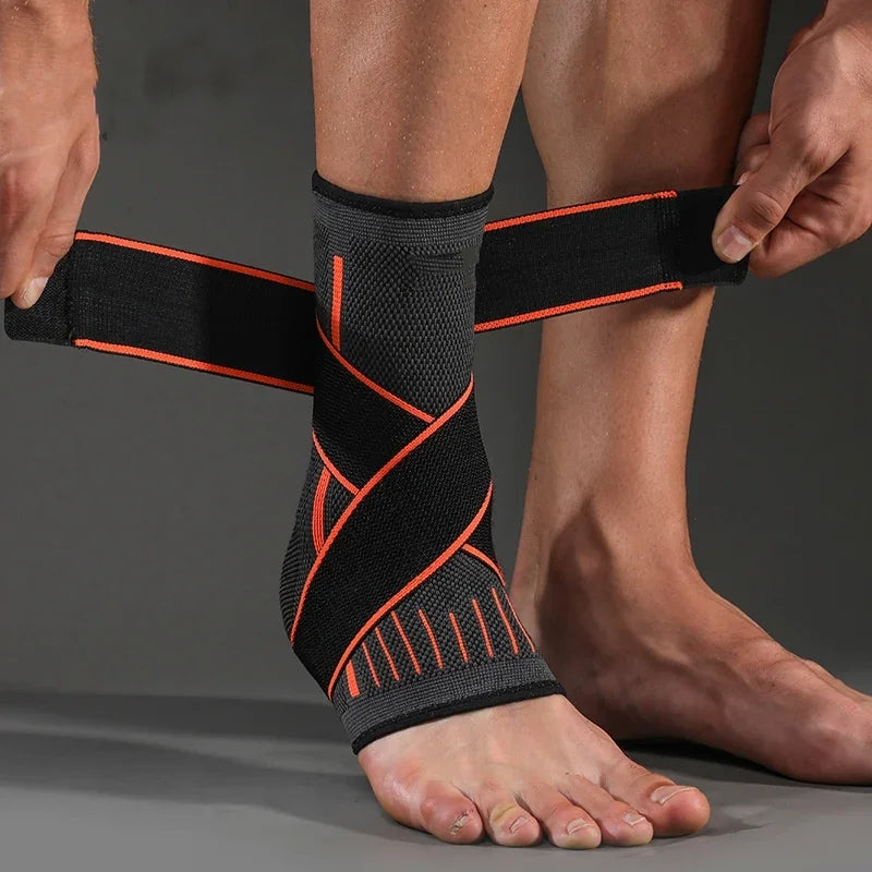 Adjustable Velcro Closure Compression Ankle Support Brace