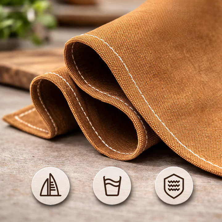 Canvas Work Apron with Cross Straps and Tool Pockets