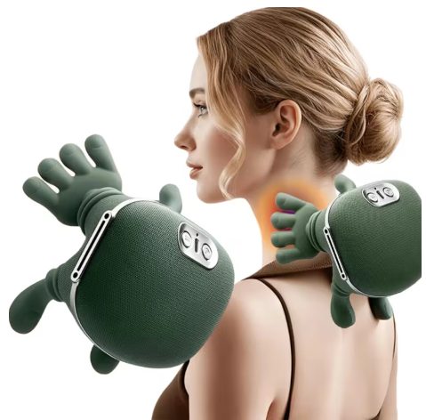 Neck and Back Massager with Shiatsu Kneading and Heat Therapy