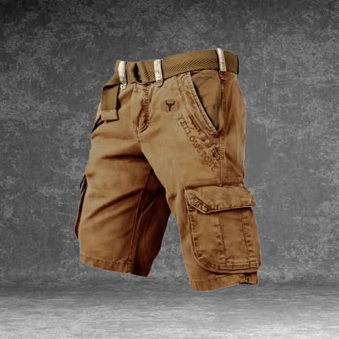 Lightweight Men’s Cargo Shorts with Multiple Pockets for Casual Use