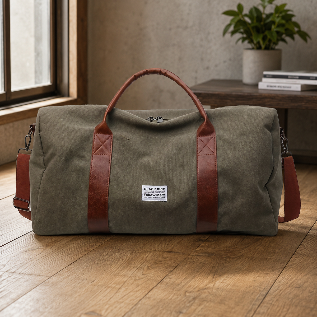 Spacious Vintage Duffel Bag for Travel and Gym – Durable Everyday Organizer