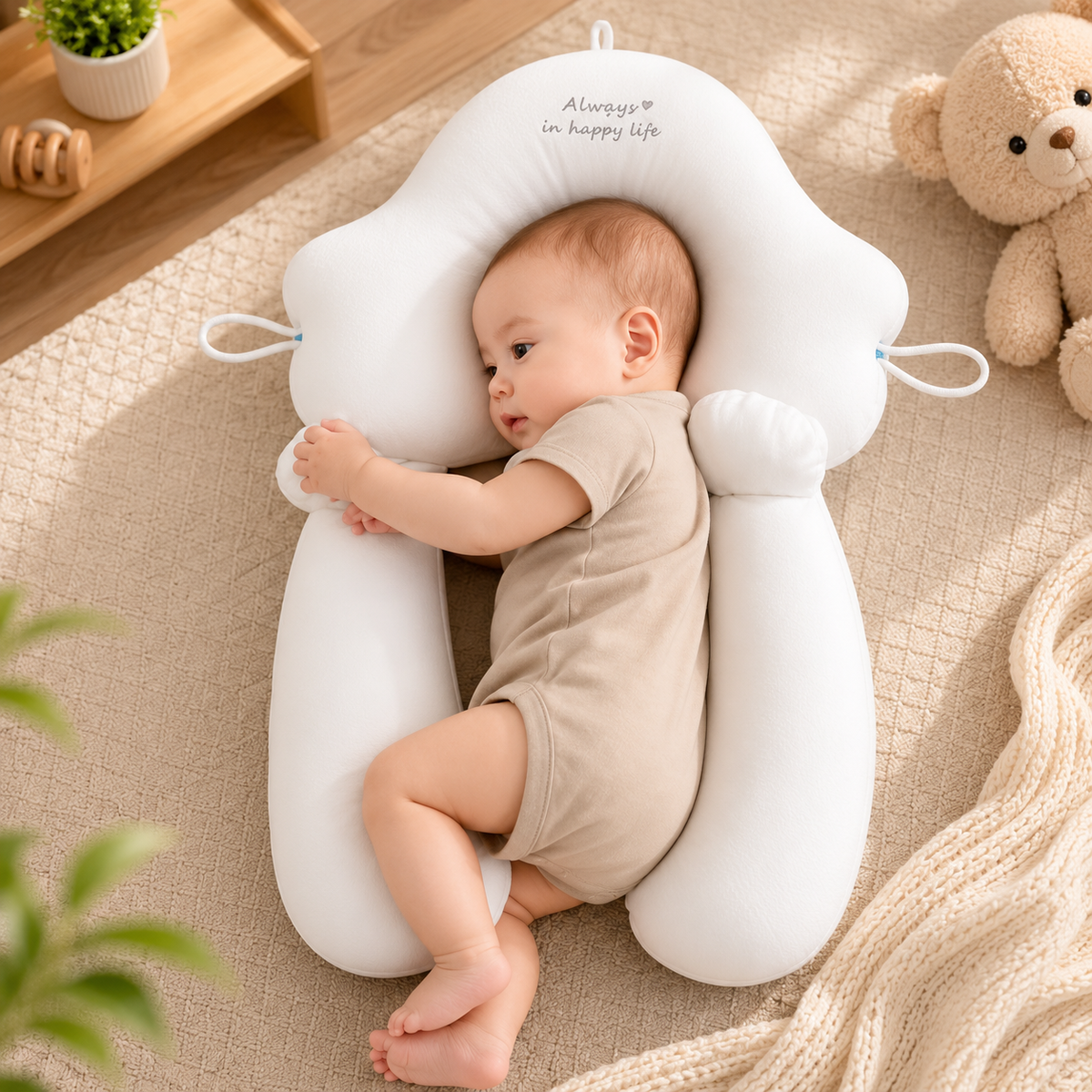 Ergonomic Baby Pillow for Comfortable Sleep Support