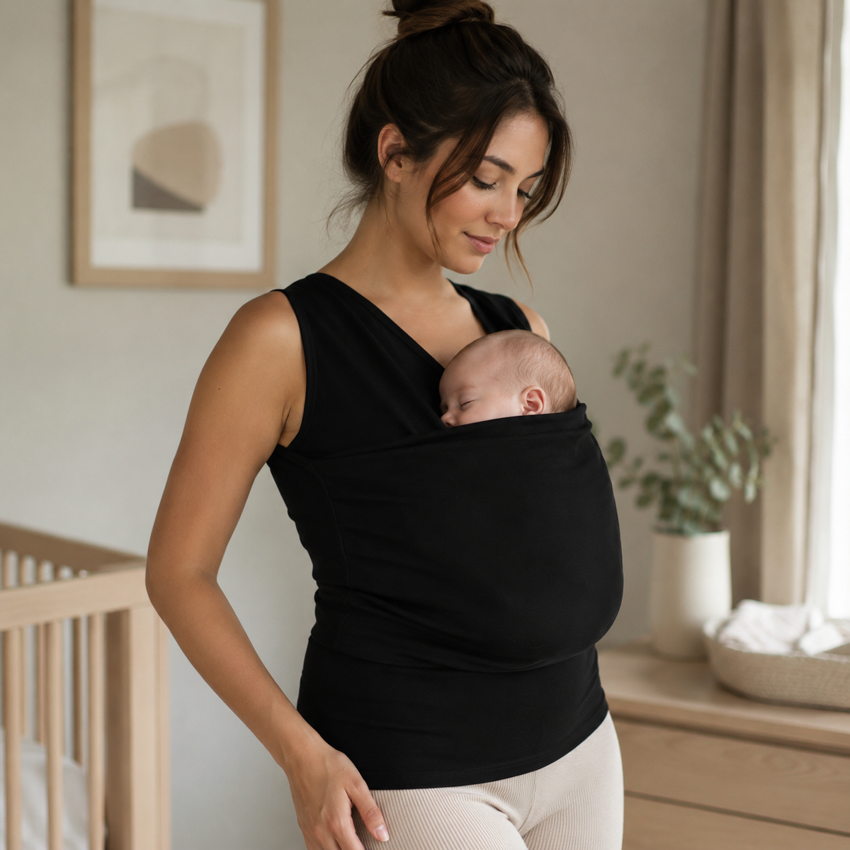 Hands-Free Parenting Shirt for Gentle Babywearing