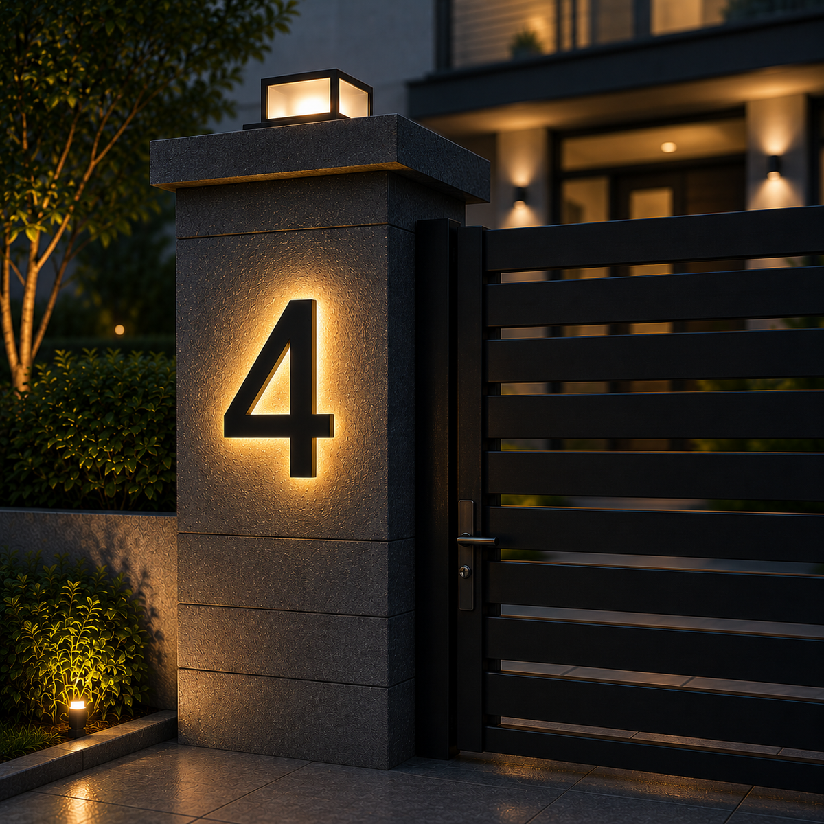Weatherproof Address Lighted Numbers for Chic Entrances – Outdoor House Sign
