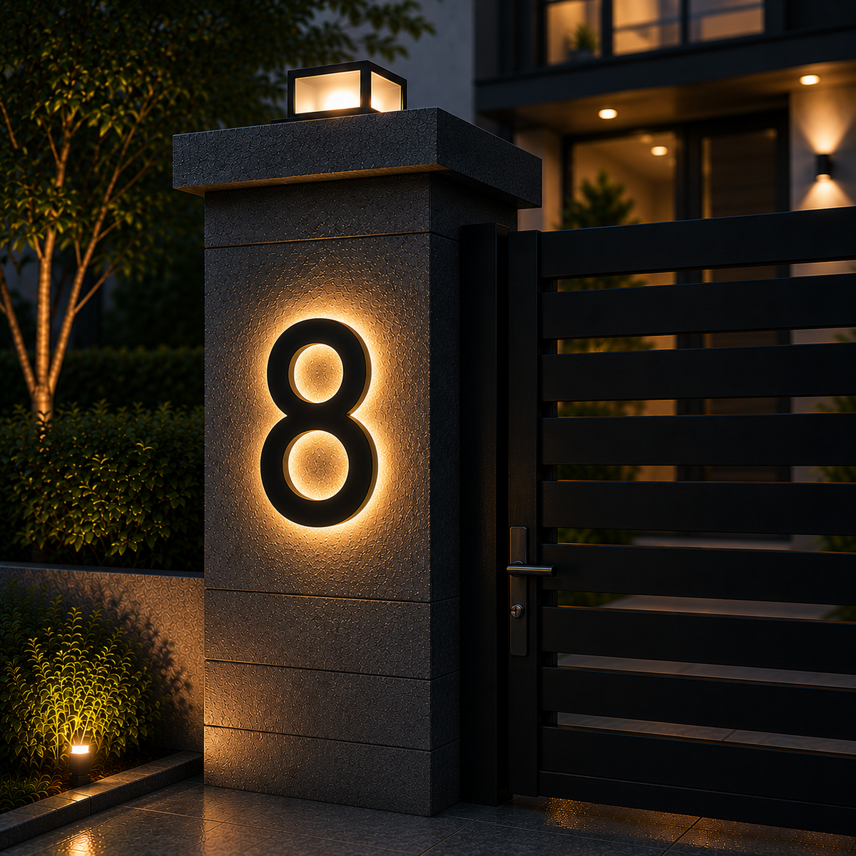 Weatherproof Address Lighted Numbers for Chic Entrances – Outdoor House Sign