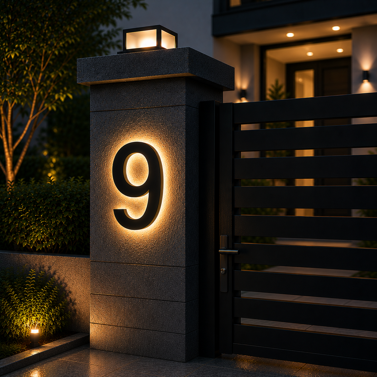 Weatherproof Address Lighted Numbers for Chic Entrances – Outdoor House Sign