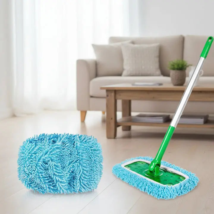 Set of 6 Floor Mop Cleaning Pads in Chenille Material