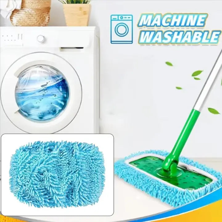 Set of 6 Floor Mop Cleaning Pads in Chenille Material