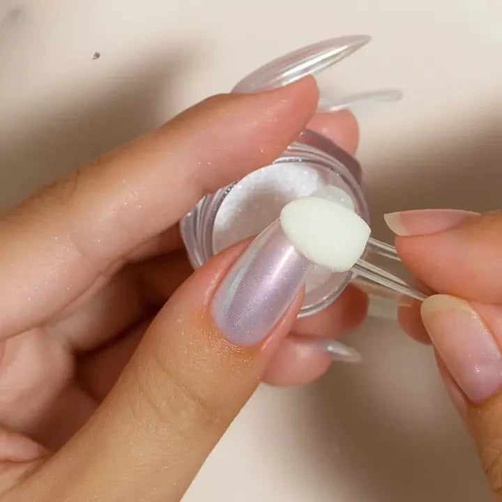 Chrome Silver Nail Powder for Mirror Finish – Transforms Any Polish