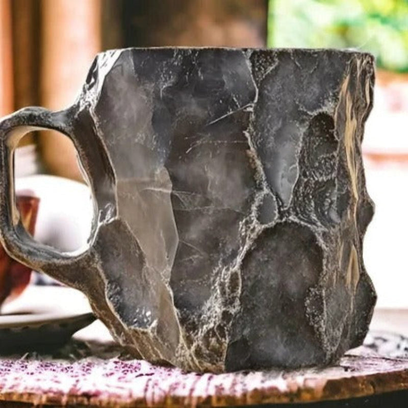Elegant Resin Coffee Mug with Ergonomic Grip - Dishwasher Safe