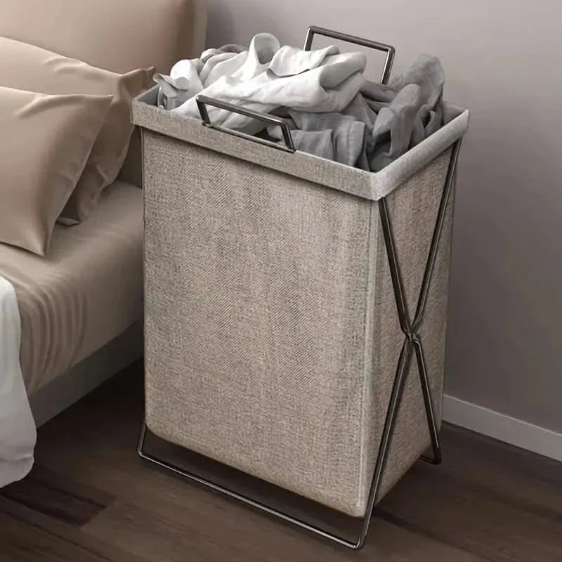 Space-Saving Laundry Hamper with Sturdy Metal Frame - 60L