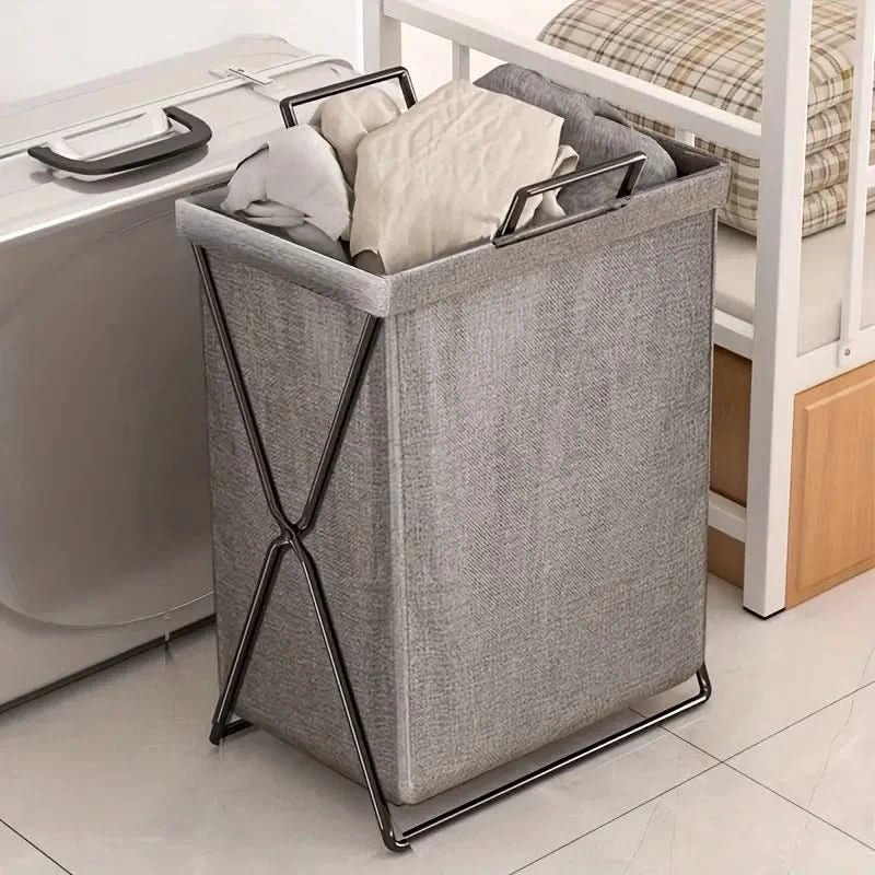 Space-Saving Laundry Hamper with Sturdy Metal Frame - 60L