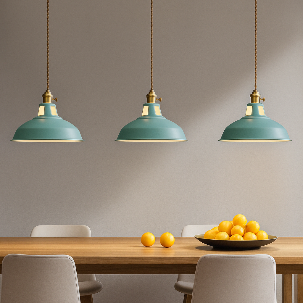 Vibrant Industrial LED Dome Pendant Light for Modern Spaces