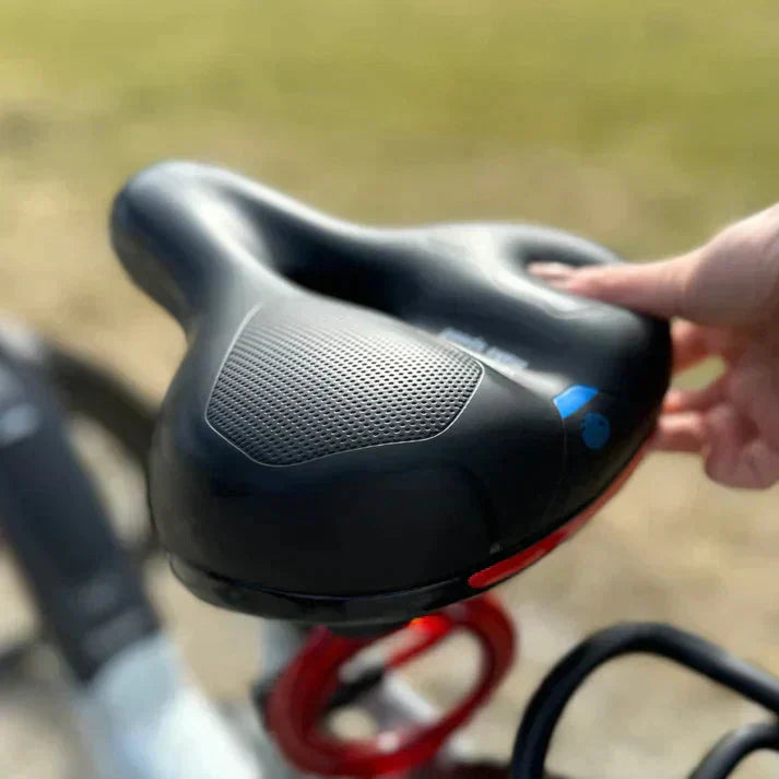 Gel-Padded Bicycle Seat with Shock Absorption Features