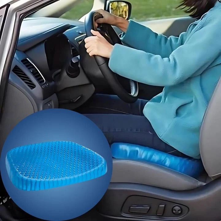 ComfortFlex - Supportive Gel Seat Cushion for Back & Tailbone Relief