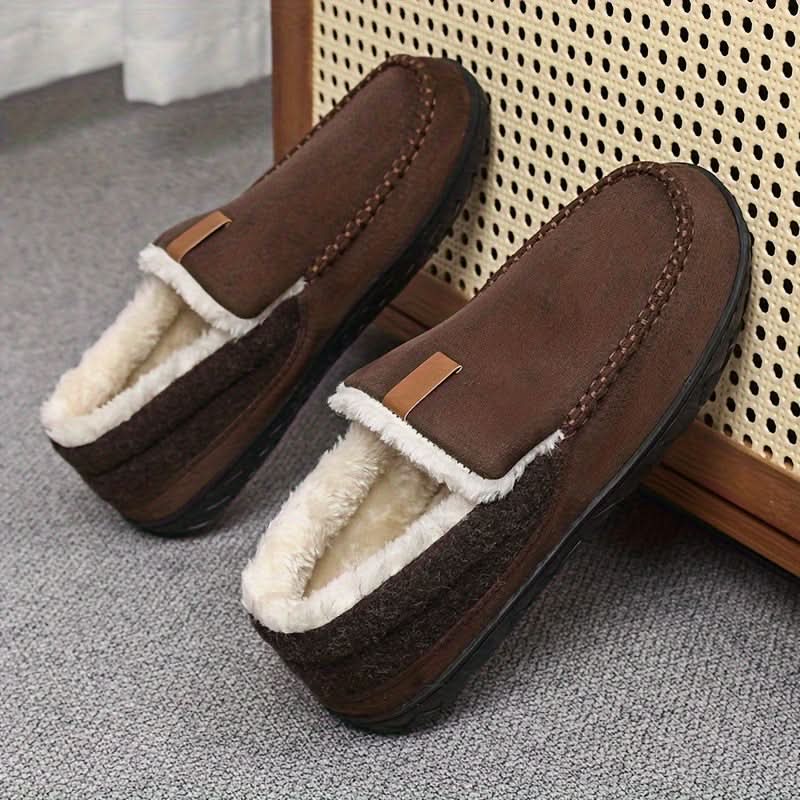 CozyCloud – Plush Synthetic Wool Loafers for Men