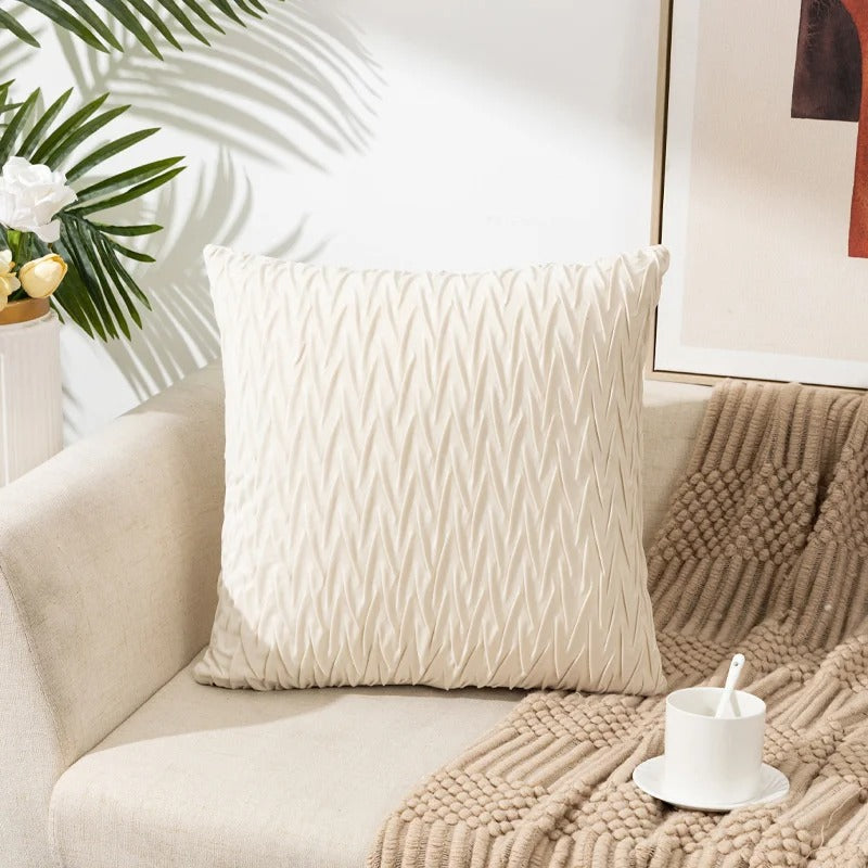Stylish Square Cushion Cover 45 x 45 cm with Hidden Zipper