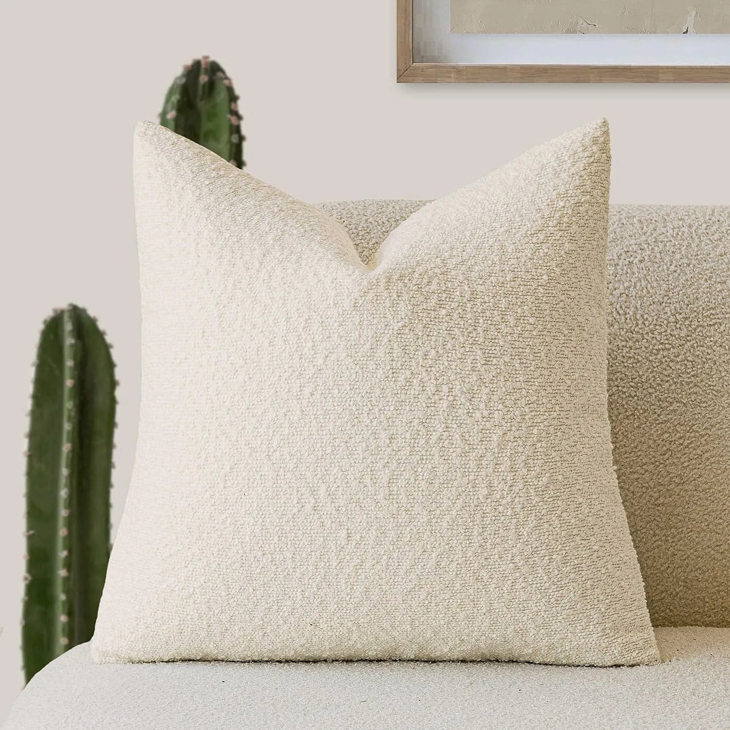 Luxurious Teddy Wool Cushion Cover with Concealed Zipper