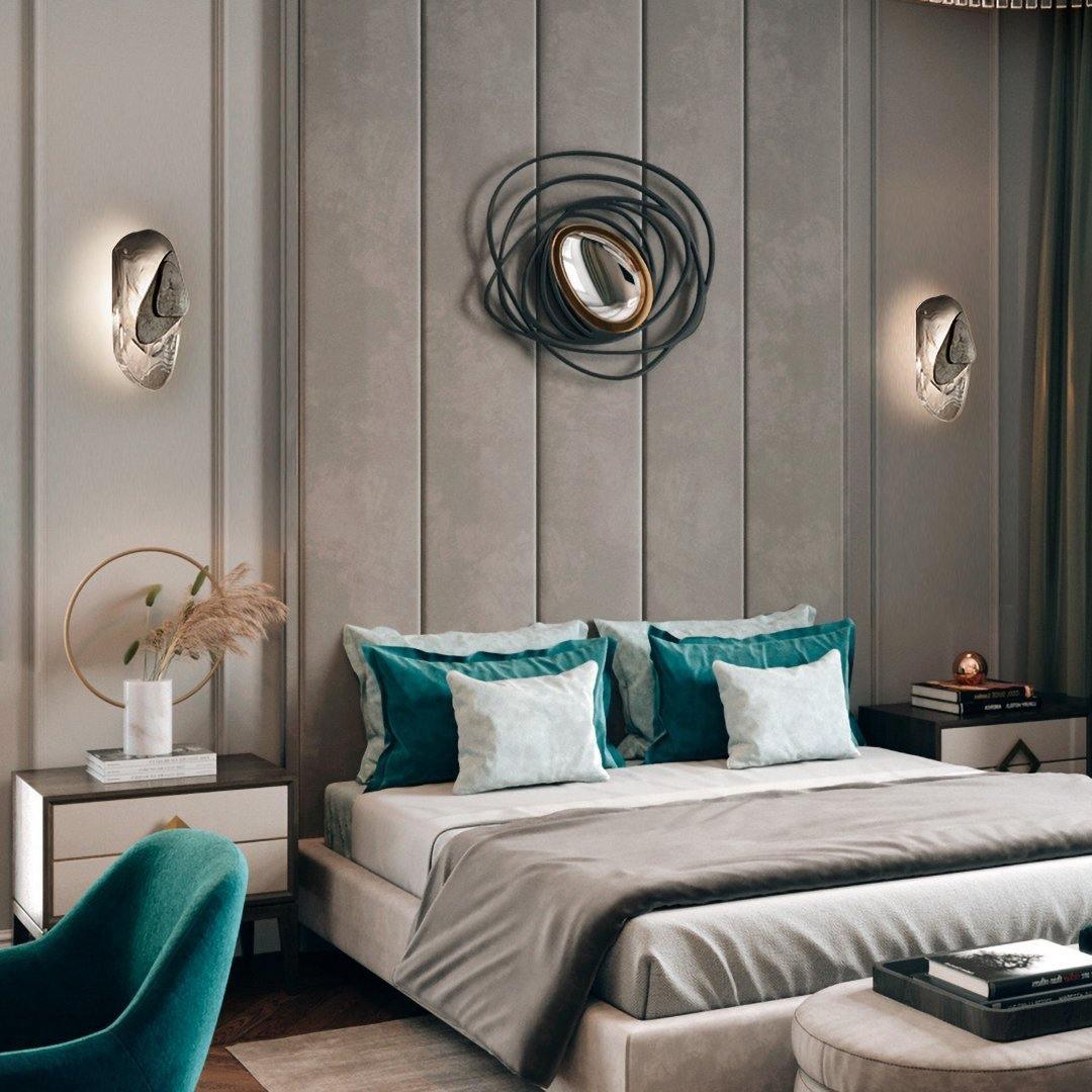 LED Wall Light Crafted from Molded Glass