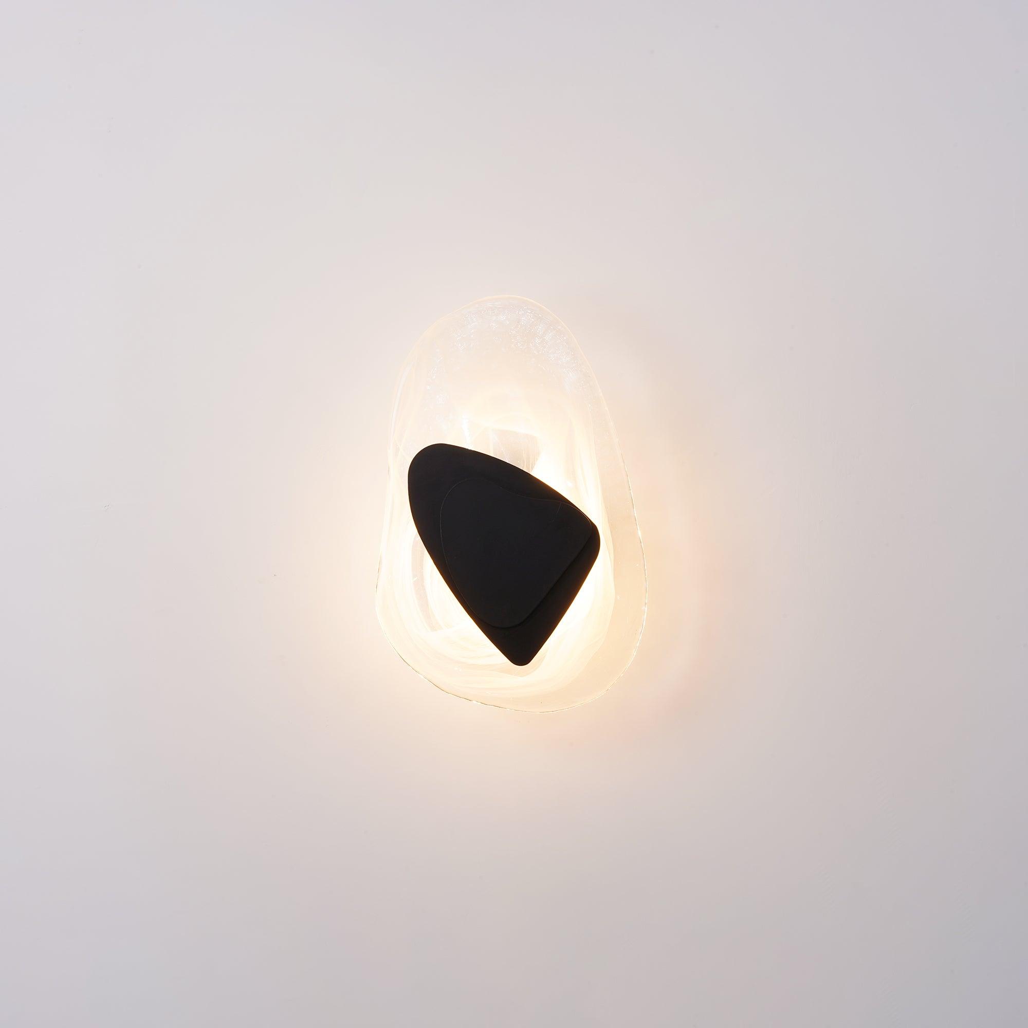 LED Wall Light Crafted from Molded Glass