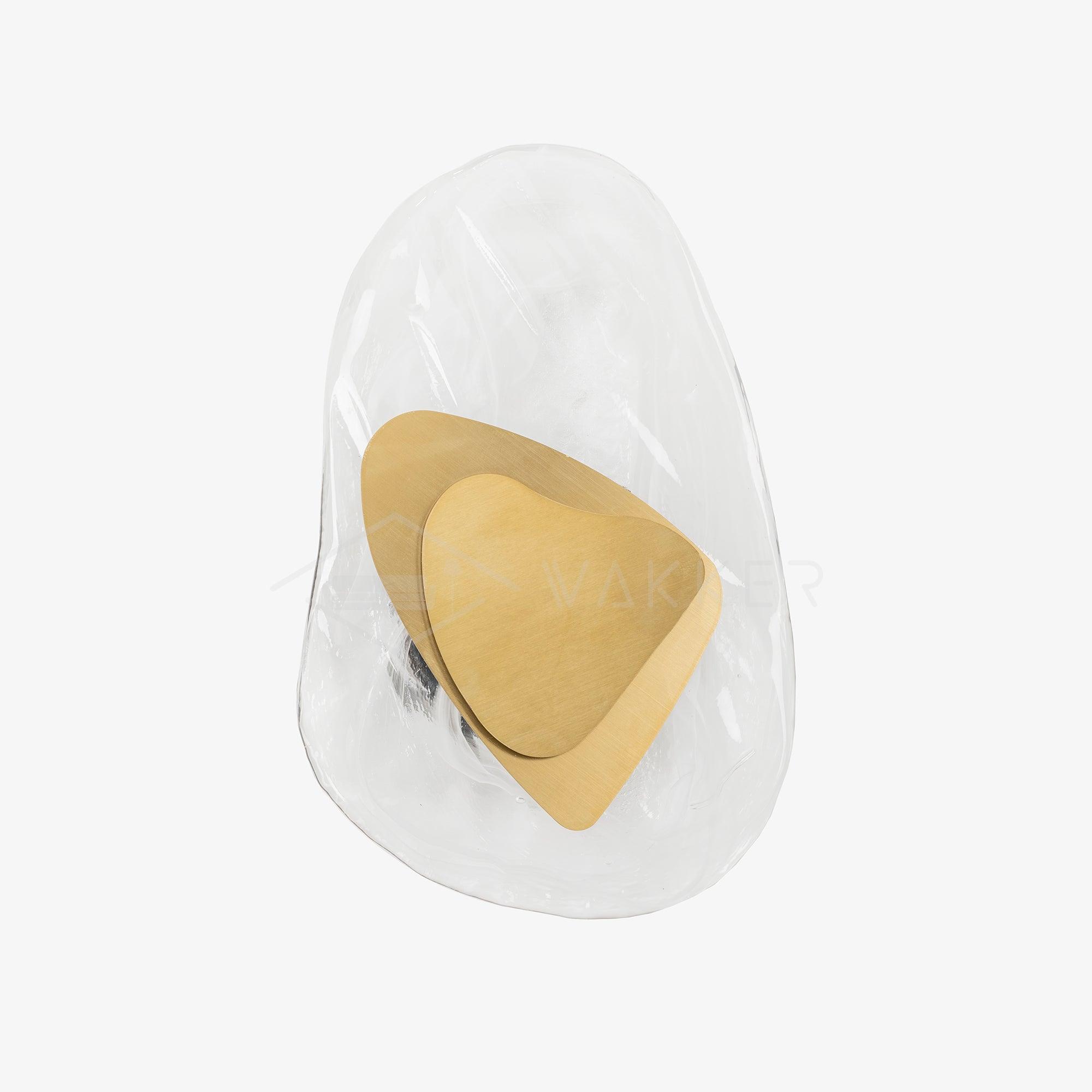 LED Wall Light Crafted from Molded Glass