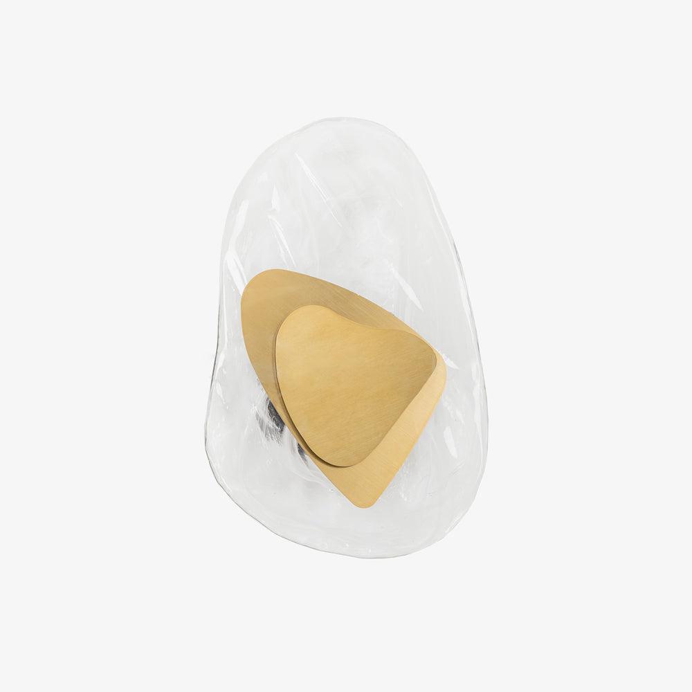 LED Wall Light Crafted from Molded Glass