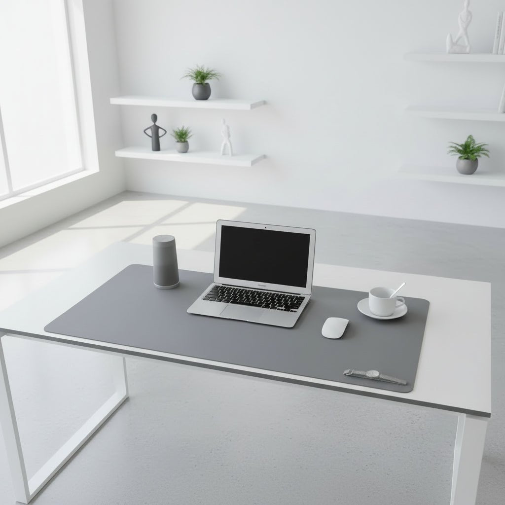 Non-Slip Faux Leather Waterproof Desk Mat