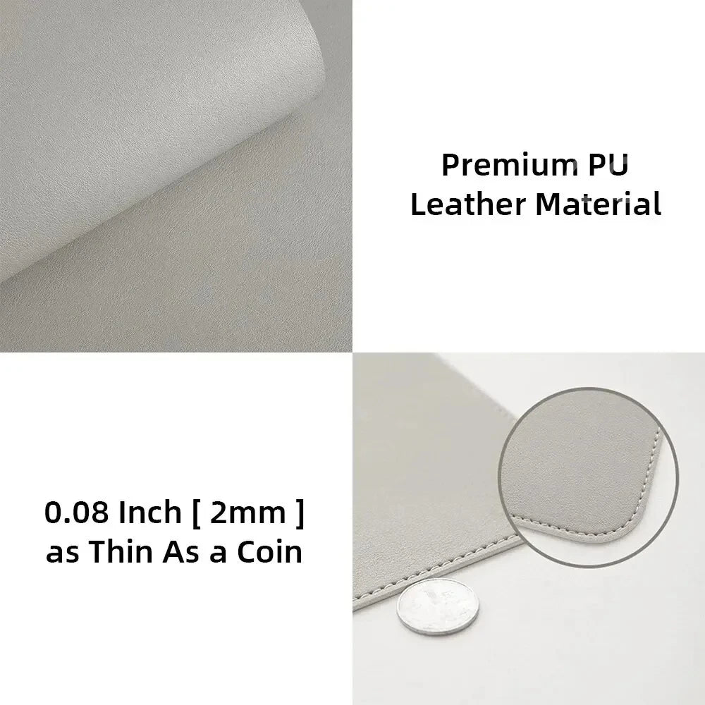 Non-Slip Faux Leather Waterproof Desk Mat