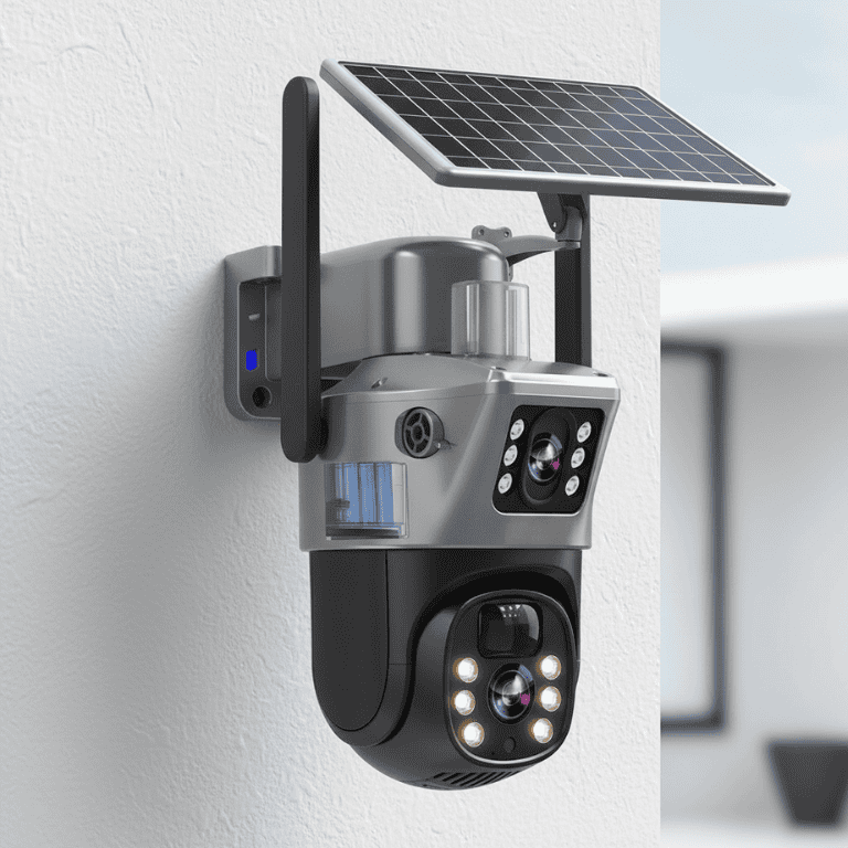 360° Solar-Powered Wireless Security Camera with 4K Resolution