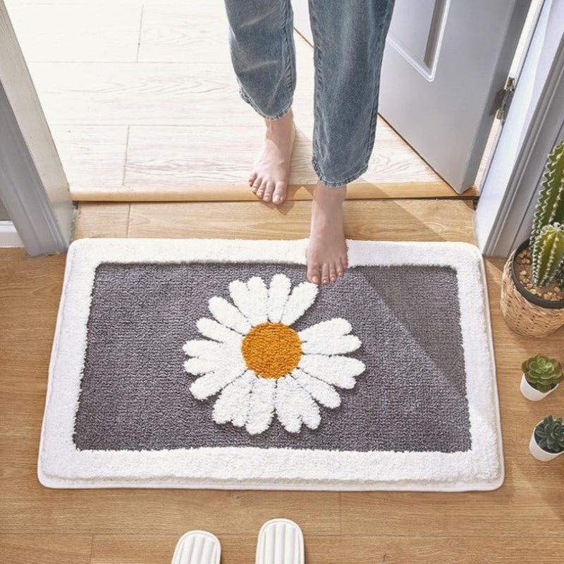 Floral Elegance Bath Mat – Soft, Quick-Drying & Safe