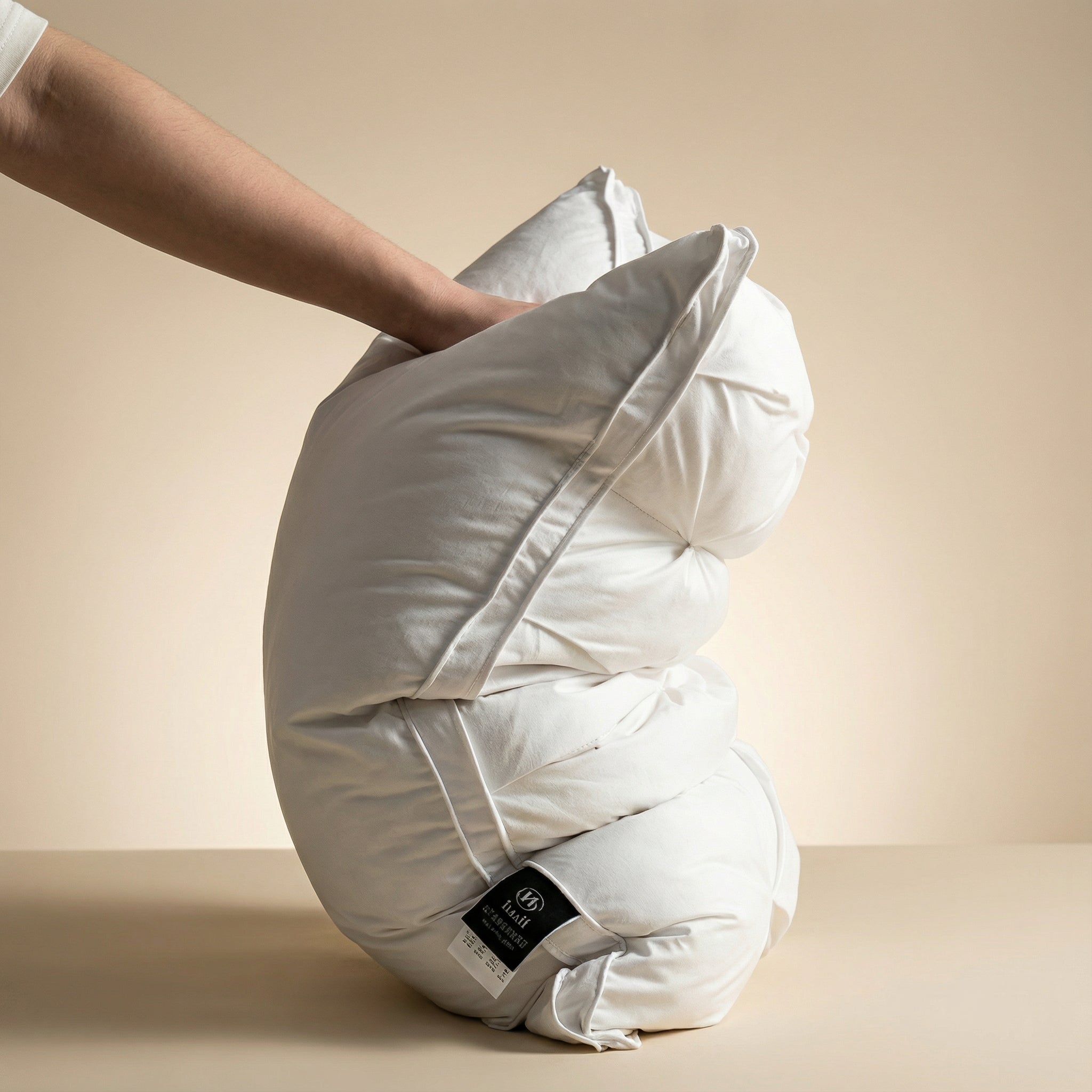 Duck Down Pillow | Soft Support Like in Hotels | Breathable Cotton Cover