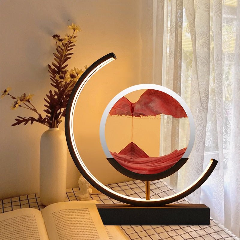Ocean Breeze Sand Art: Enchanting Illuminated Decor
