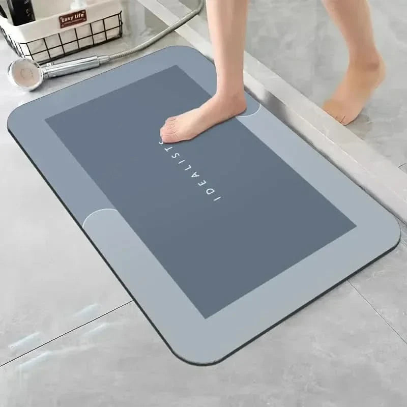 Diatomaceous Earth Bath Mat for Quick Drying and Comfort