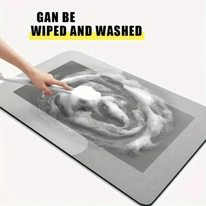 Diatomaceous Earth Bath Mat for Quick Drying and Comfort