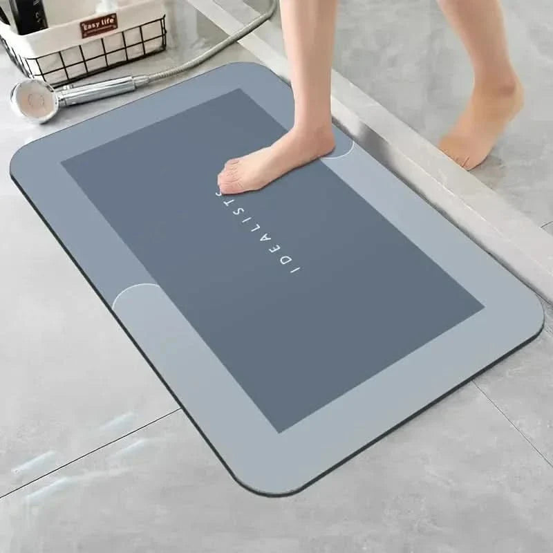 Diatomaceous Earth Bath Mat for Quick Drying and Comfort